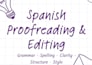 proofread and edit your spanish text